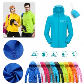 Sun-Protective Outdoor Sports Anti UV Windbreaker with Logo