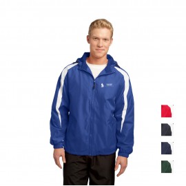 Logo Branded Sport-Tek Fleece-Lined Colorblock Jacket