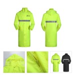 Customized Waterproof Windproof Safety Long Rain Jacket