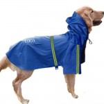 Dog Raincoat With Reflective Strip with Logo