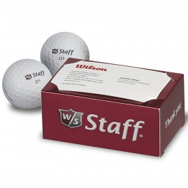 Custom Branded Wilson Staff 50 Elite 2-Golf Ball Business Card Box  Custom Branded Wilson Staff 50 Elite 2-Golf Ball Business Card Box