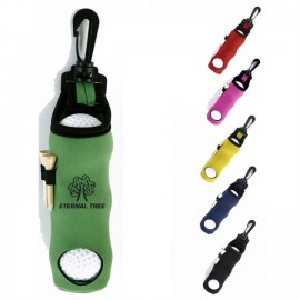 Neoprene Golf Ball Pouch Golf Bag Tee Holder Without Balls And Tees Custom Branded  Neoprene Golf Ball Pouch Golf Bag Tee Holder Without Balls And Tees Custom Branded