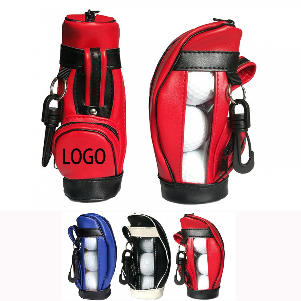 Custom Branded Golf Ball Pouch With 3 Golf Balls
