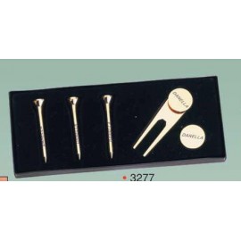 Custom Branded Silver Golf Tee Set.  Custom Branded Silver Golf Tee Set.