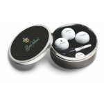 Custom Branded Titleist 3-Ball Tin with New TruFeel balls & Custom Lid