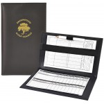 Golf Pro Scorecard Holder -Top grain leather Custom Imprinted