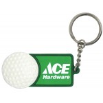 Key Chain with a Golf Ball Design Logo Printed
