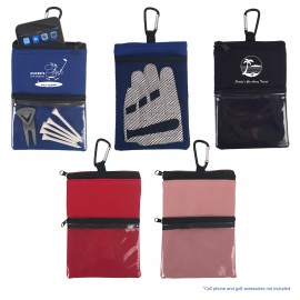 Custom Branded Golf Accessory Pouch with Carabiner