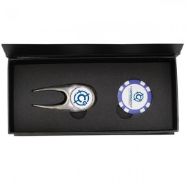 Custom Imprinted Scotsman's Tool and Decal Printed Poker Chip in a Magnetic Close Gift Box