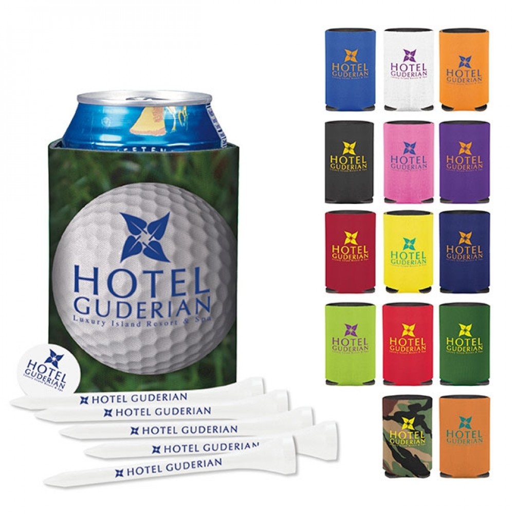 Logo Printed KOOZIE Collapsible Golf Tee Kit Logo Printed KOOZIE Collapsible Golf Tee Kit