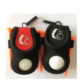 Neoprene Golf Ball Bag Golf Pouch Tee Holder Without Balls And Tees Logo Printed  Neoprene Golf Ball Bag Golf Pouch Tee Holder Without Balls And Tees Logo Printed