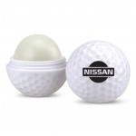 Logo Printed Golf Ball Lip Balm In Golf Ball Twist-Top Container