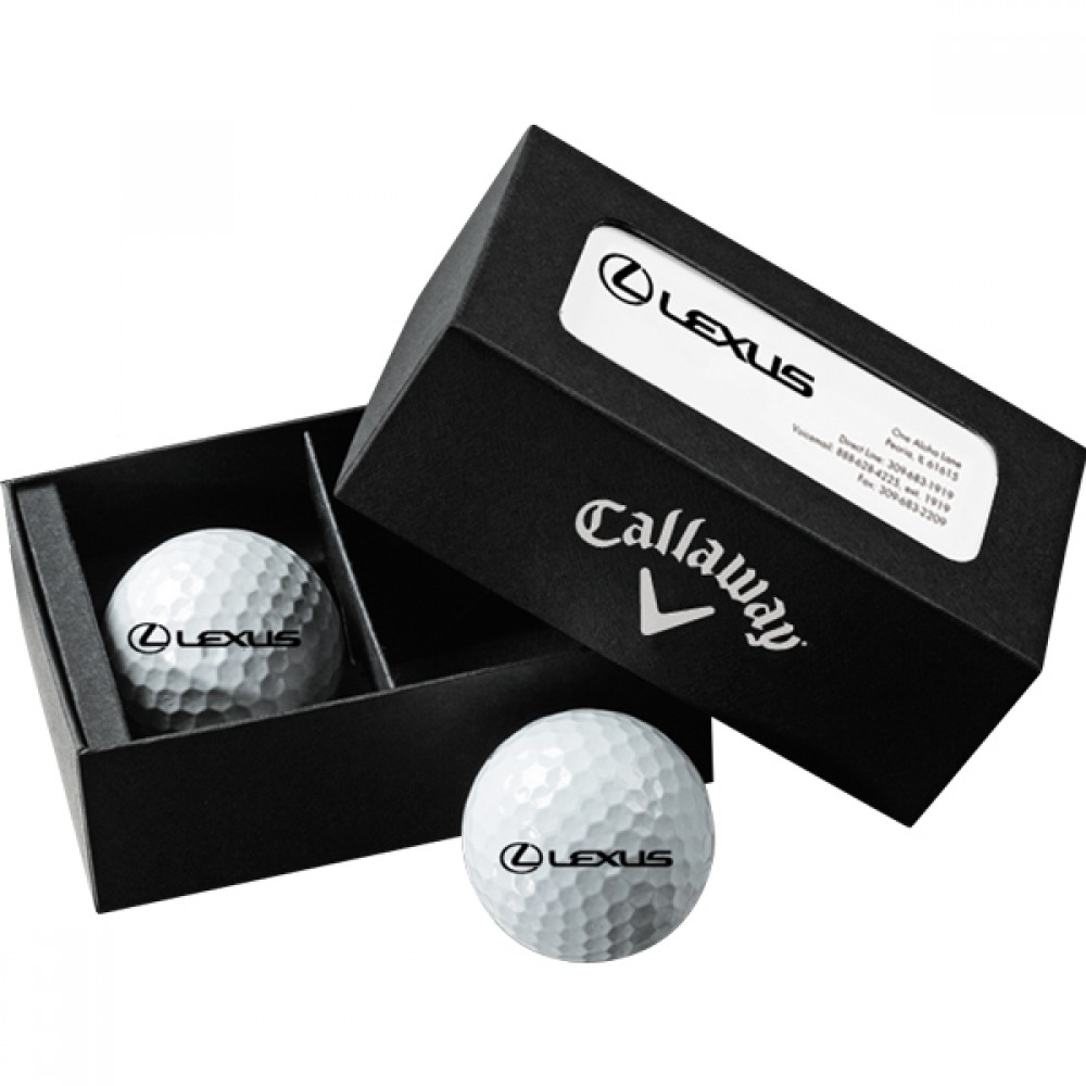 Callaway Warbird 2-Ball Business Card Box Custom Branded
