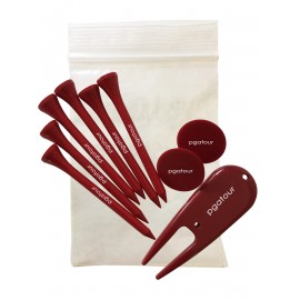 Custom Branded Combo Tee Pack with Ball Marker/ Divot Tool & 6 Long Wooden Tees (2-3/4")  Custom Branded Combo Tee Pack with Ball Marker/ Divot Tool & 6 Long Wooden Tees (2-3/4")