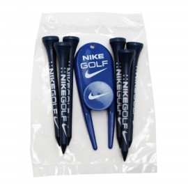 Custom Branded Golf Tee Poly Packet with 6 Tees, 2 Ball Markers & 1 Divot Tool