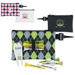 Logo Printed BIC Graphic Pattern Golf Pouch Tee Kit w/3 1/4" Tees