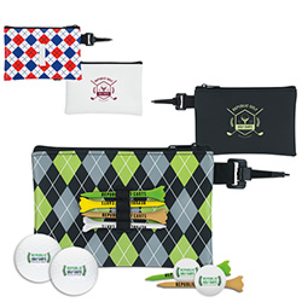 Titleist Pattern Golf Pouch Event Golf Kit w/TruFeel Golf Balls Custom Imprinted Titleist Pattern Golf Pouch Event Golf Kit w/TruFeel Golf Balls Custom Imprinted