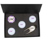 Logo Printed Scotsman's Premium Gift Box with Resin Domed Poker Chip
