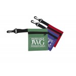 School/PPE mask clip zipper pouch, Golf Tee Bag Custom Imprinted