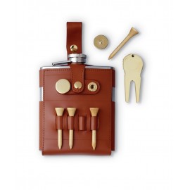 8 Oz. Golf Travel Flask Custom Imprinted