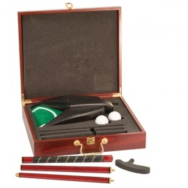 Rosewood Finish Executive Golf Set Logo Printed