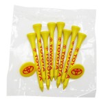 Custom Branded Golf Tee Poly Packet with 8 Tees & 2 Ball Markers