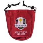 Custom Branded Genuine Leather Drawstring Valuables Pouch