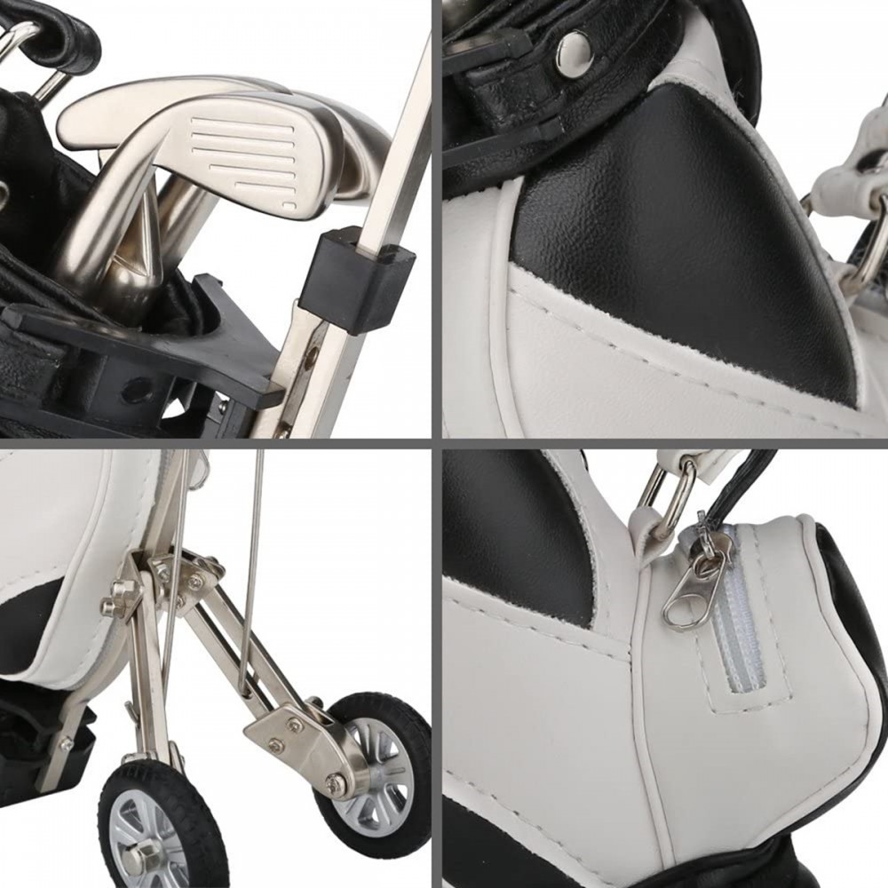 Custom Imprinted Golf Pens with Golf Bag Holder, 4-Piece Set