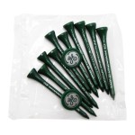Custom Imprinted Golf Tee Poly Packet with 10 Tees & 2 Ball Markers