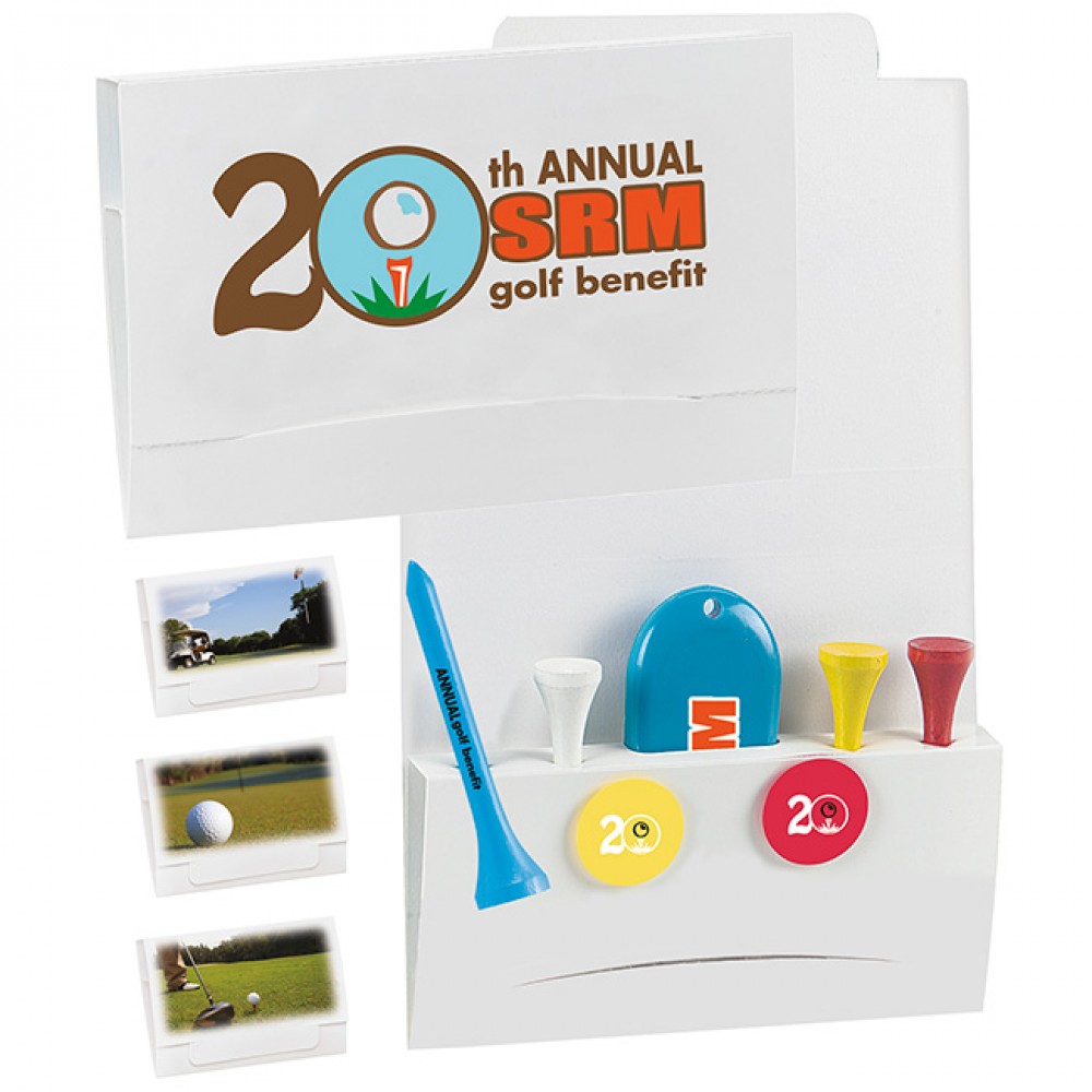 Custom Branded BIC Graphic 4-2-1 Golf Tee Packet w/2 1/8" Tees