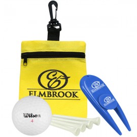 Custom Imprinted Golf-in-a-Bag Gift Set