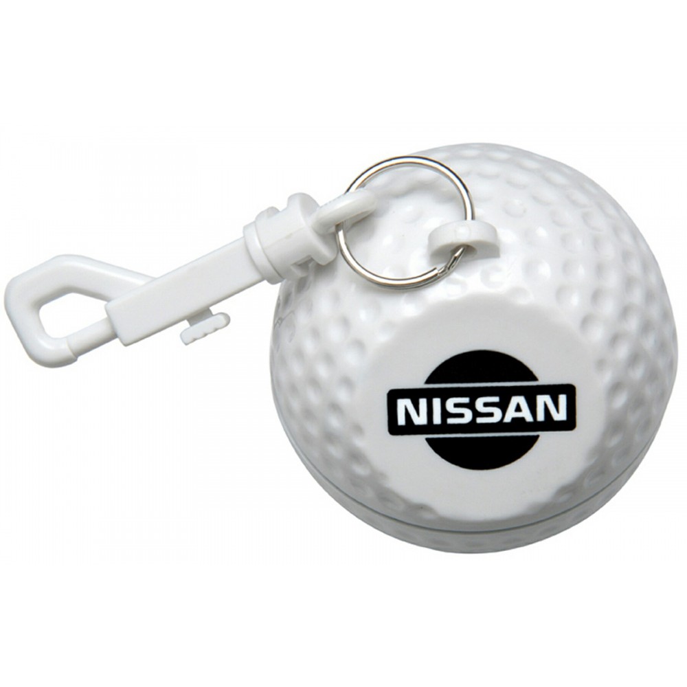 Custom Imprinted Golf Ball Design Poncho Holder W/Hood