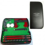 Custom Branded Golf putter set in padded vinyl pouch (Screen printed)