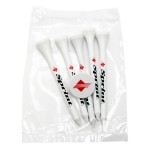 Custom Imprinted Golf Tee Poly Packet with 5 Tees & 1 Ball Marker