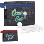 Logo Printed Good Value 2-3/4" Golf Tee Kit w/Printed Non-Woven Pouch