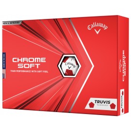 Callaway Chrome Soft/Chrome Soft X TRUVIS Golf Balls Logo Printed  Callaway Chrome Soft/Chrome Soft X TRUVIS Golf Balls Logo Printed