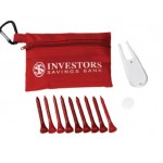 Deluxe Golf Kit in Zippered Pouch Logo Printed