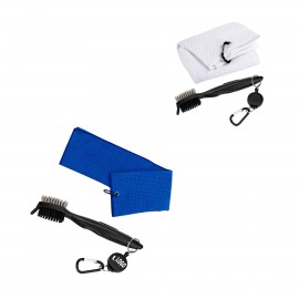 Golf Brushes With Towel Set Custom Imprinted  Golf Brushes With Towel Set Custom Imprinted