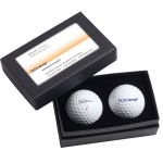 Custom Imprinted Titleist TruFeel 2-Ball Business Card Box