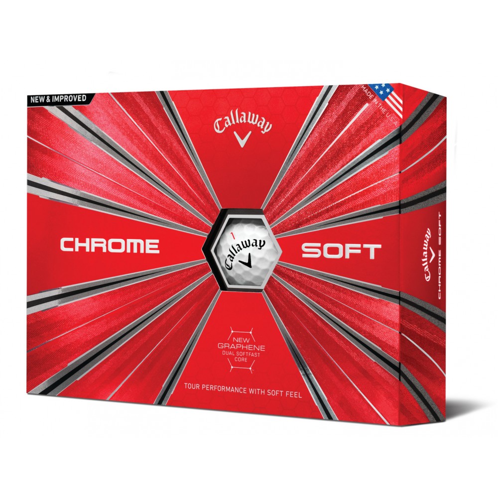 Callaway Chrome Soft Golf Ball - Dozen Box with Logo