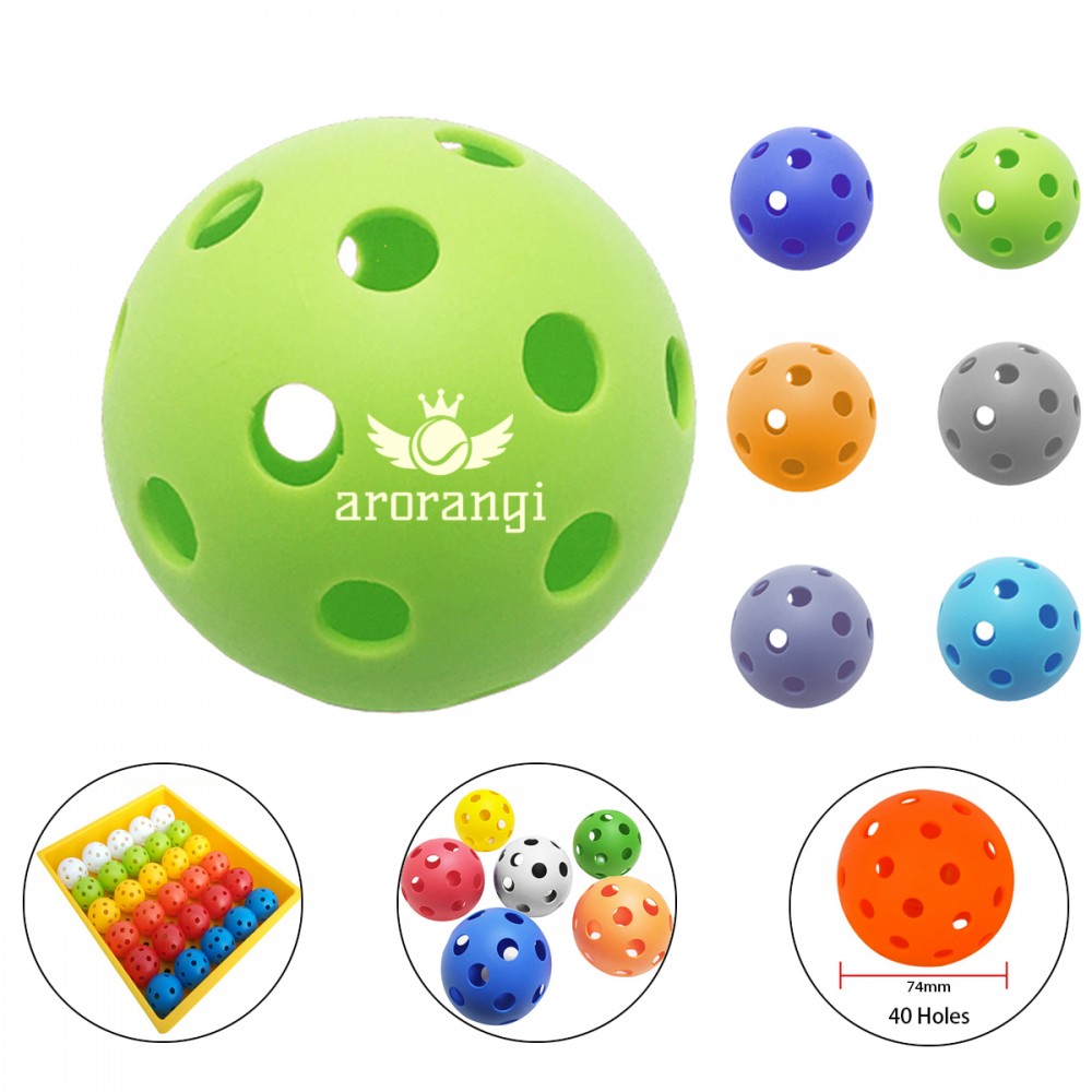 Standard 40 Holes Pickle Balls with Logo
