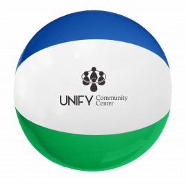 24" Multi-Colored Beach Ball with Logo  24" Multi-Colored Beach Ball with Logo