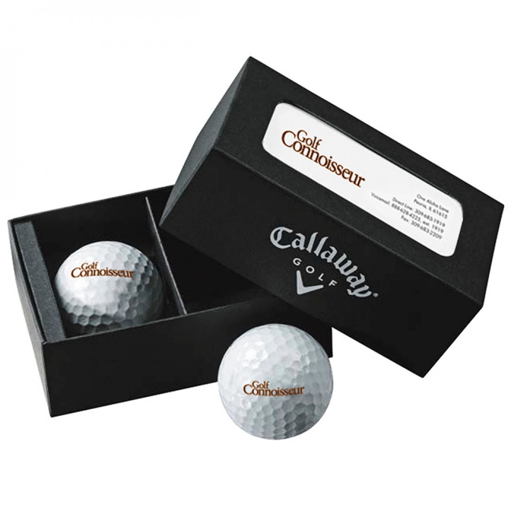 Callaway Super Soft 2-Ball Business Card Box Custom Branded