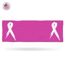 Custom Breast Cancer Awareness Cooling Towel, MADE IN USA, Dye Sub, 12"x34"  Custom Breast Cancer Awareness Cooling Towel, MADE IN USA, Dye Sub, 12"x34"