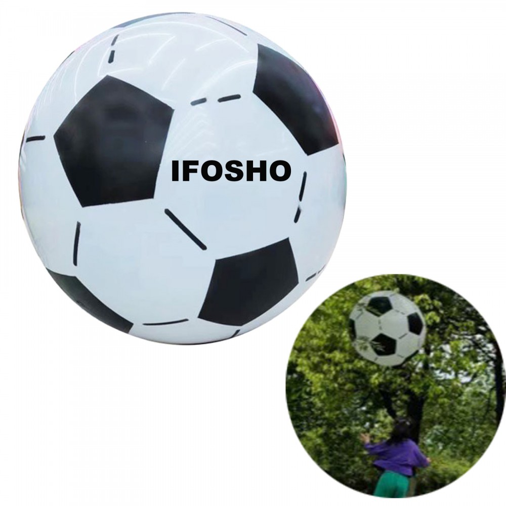 30" Diam. Giant Inflatable Soccer Ball for Backyard Play Birthday Party Beach with Logo