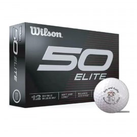 Wilson Staff Fifty Elite Golf Balls with Custom Imprints with Logo
