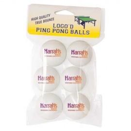 6-Pack Ping Pong Balls with Logo  6-Pack Ping Pong Balls with Logo