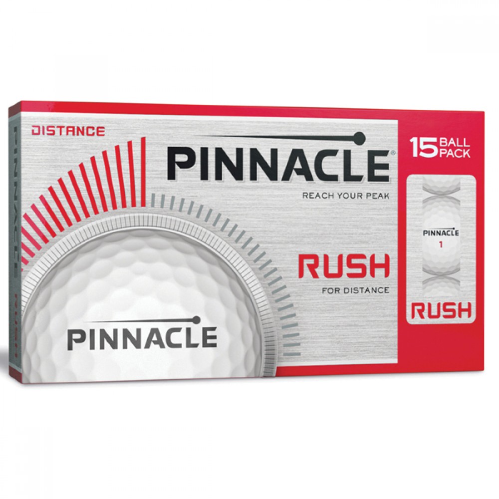 Pinnacle Rush Golf Ball (15-Ball Pack) with Logo