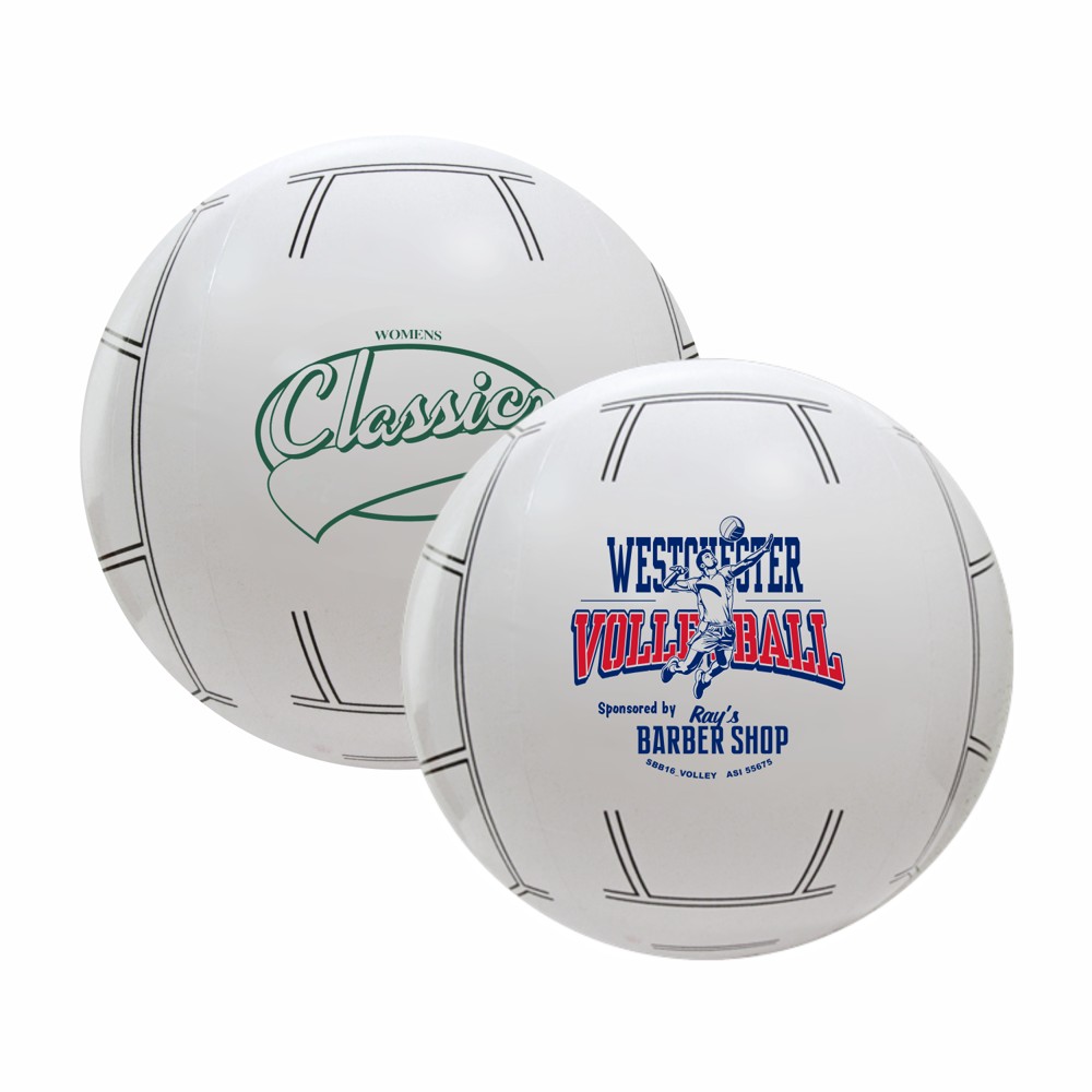 16" Sport Beach Ball - Volleyball with Logo