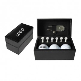 Customized Golf Ball Gift Set with PU Box  Customized Golf Ball Gift Set with PU Box